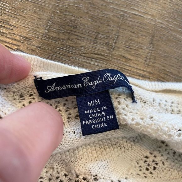 American Eagle Outfitters Cream Cardigan Sweater - Picture 3 of 3
